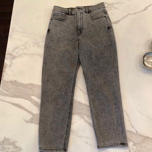 Washed black jeans